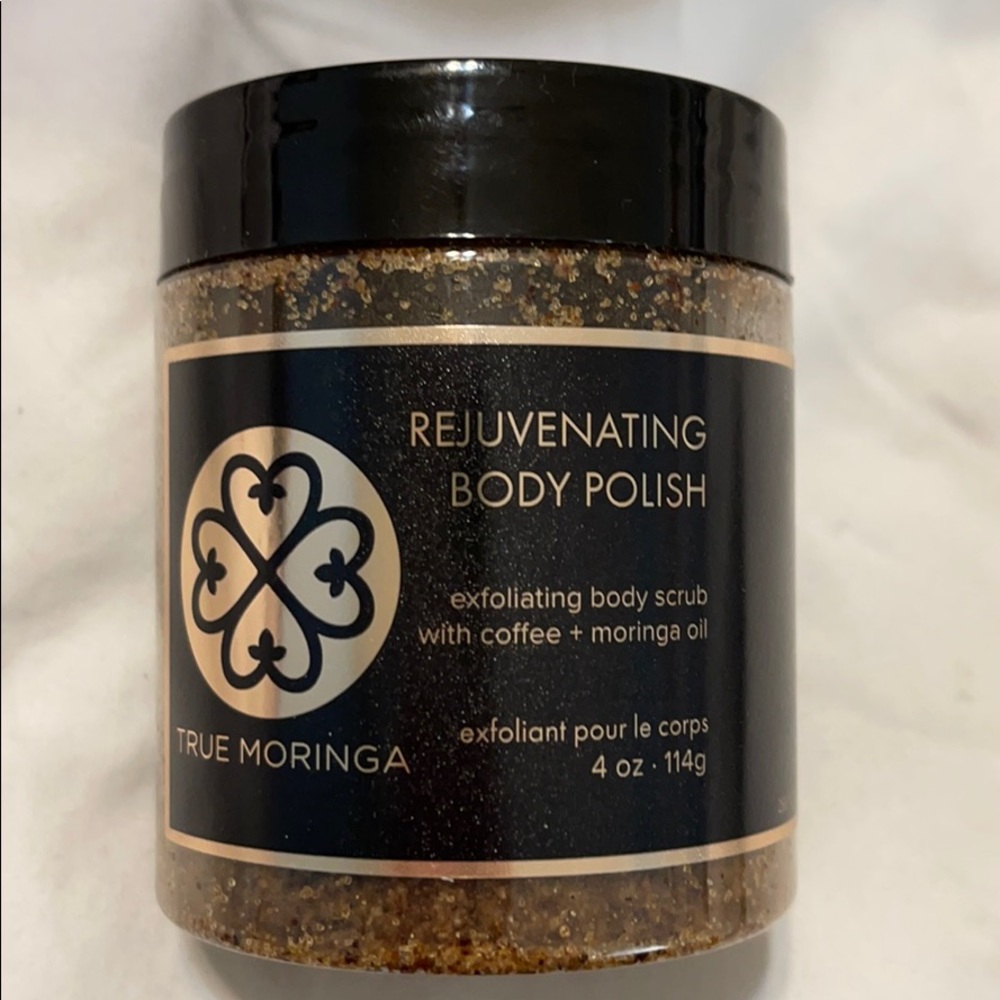 True Moringa rejuvenating body polish a $34 value